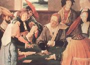 Lucas van Leyden The Card Players (nn03) oil painting reproduction